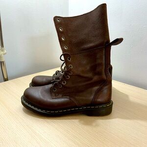 Tall Brown Dr Martens Boots